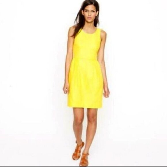 J. Crew Basket Weave Shift Dress With Pockets 2 - Picture 2 of 7